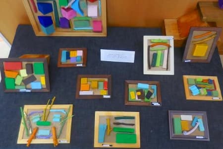 利用者が制作した木工作品