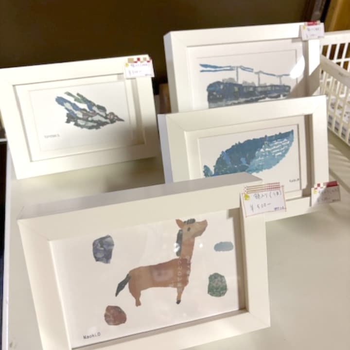 ちぎり絵の写真