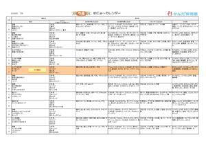 thumbnail of かんだ保育園献立(普通食・2026年7月) 修正1